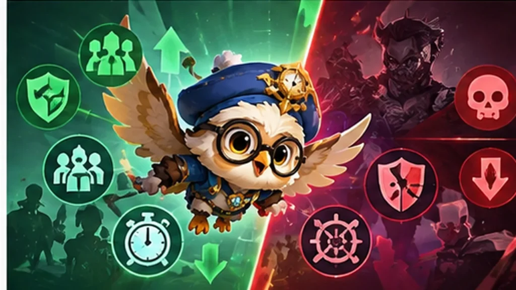 Ilustrasi Diggie bertema jam untuk artikel kelebihan kekurangan Mobile Legends